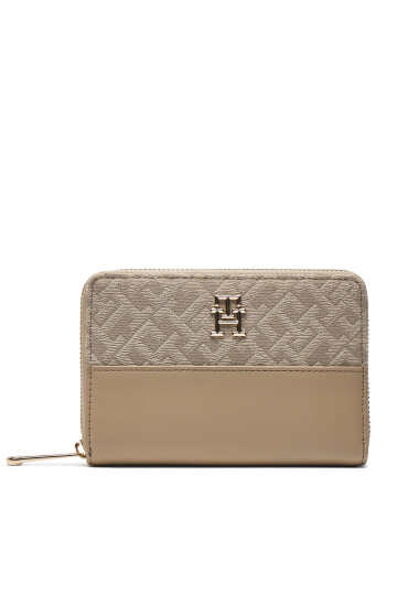 Tommy Hilfiger Голям дамски портфейл AW0AW17153 Бежов - Mera.bg