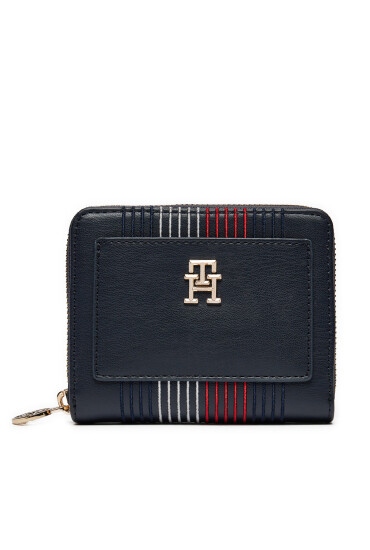 Tommy Hilfiger Голям дамски портфейл Distinct Med Za Corp AW0AW16737 Тъмносин - Mera.bg