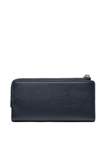 Tommy Hilfiger Голям дамски портфейл Life Large Za AW0AW14643 Тъмносин - Mera.bg