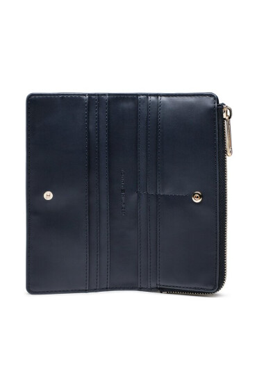 Tommy Hilfiger Голям дамски портфейл Life Large Za AW0AW14643 Тъмносин - Mera.bg