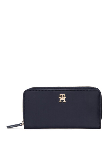 Tommy Hilfiger Голям дамски портфейл My Tommy Idol Lrgza AW0AW13633 Тъмносин - Mera.bg