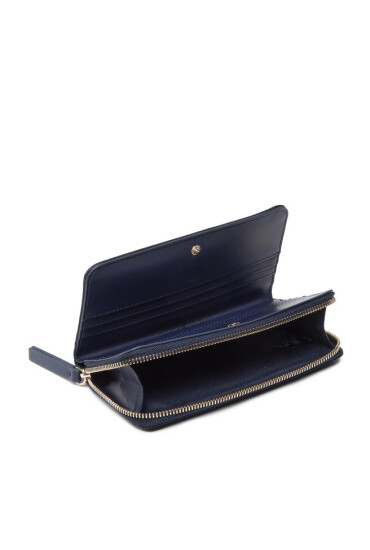 Tommy Hilfiger Голям дамски портфейл My Tommy Idol Lrgza AW0AW13633 Тъмносин - Mera.bg