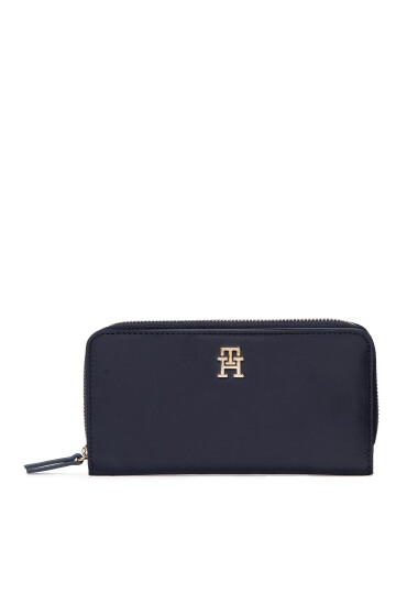 Tommy Hilfiger Голям дамски портфейл My Tommy Idol Lrgza AW0AW13633 Тъмносин - Mera.bg