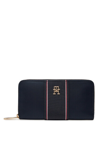 Tommy Hilfiger Голям дамски портфейл Poppy Lrg Za Corp AW0AW17271 Тъмносин - Mera.bg