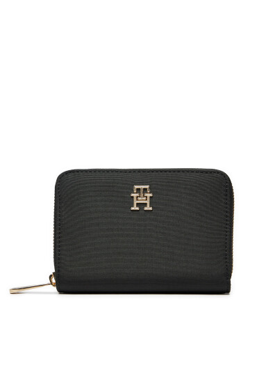 Tommy Hilfiger Голям дамски портфейл Poppy Med Za AW0AW16585 Черен - Mera.bg