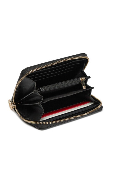 Tommy Hilfiger Голям дамски портфейл Th Central Cc And Coin White Clay / Black 0F4 - Mera.bg