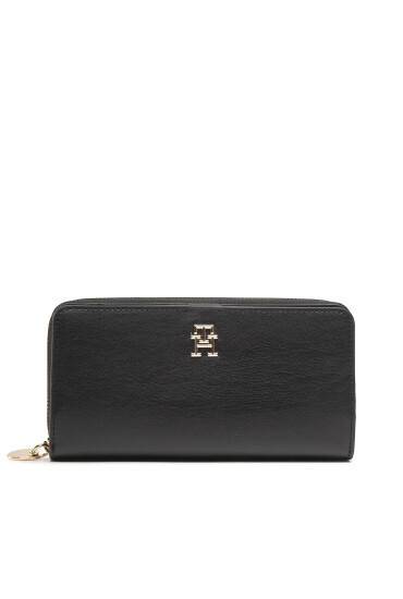Tommy Hilfiger Голям дамски портфейл Th Chic Large Za AW0AW14231 Черен - Mera.bg
