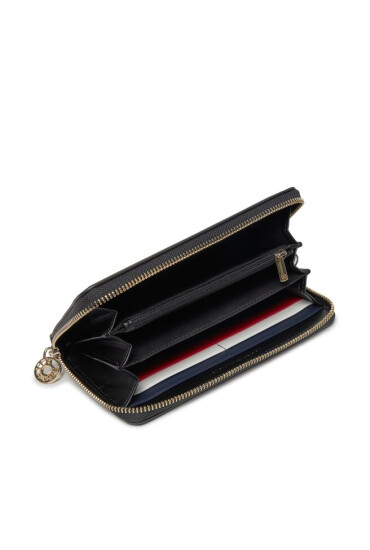 Tommy Hilfiger Голям дамски портфейл Th Essential S Large Za AW0AW15749 Черен - Mera.bg