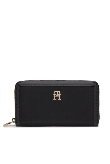Tommy Hilfiger Голям дамски портфейл Th Essential S Large Za AW0AW15749 Черен - Mera.bg