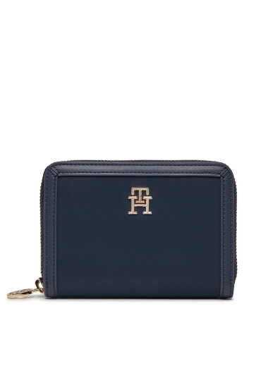 Tommy Hilfiger Голям дамски портфейл Th Essential S Med Za AW0AW15754 Тъмносин - Mera.bg