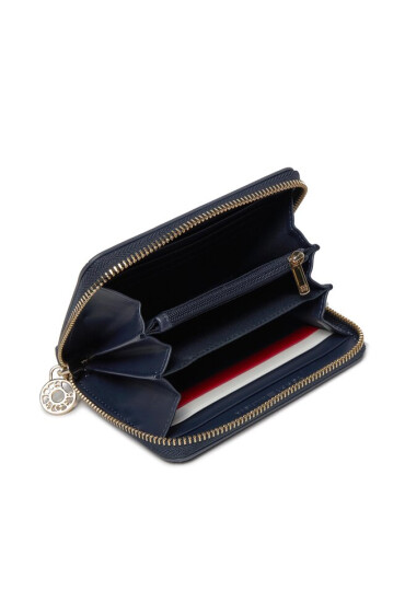 Tommy Hilfiger Голям дамски портфейл Th Essential S Med Za AW0AW15754 Тъмносин - Mera.bg