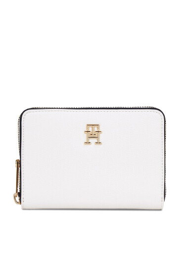 Tommy Hilfiger Голям дамски портфейл Th Essential Sc Med Za Corp AW0AW16092 Бял - Mera.bg