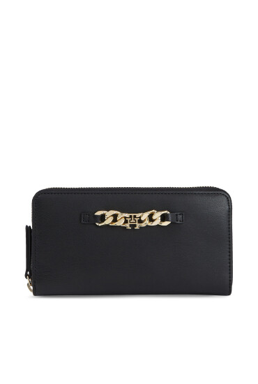 Tommy Hilfiger Голям дамски портфейл Th Luxe Large Za AW0AW15608 Черен - Mera.bg