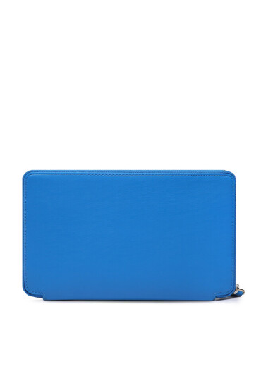 Tommy Hilfiger Голям дамски портфейл Th Travel Travel Wallet AW0AW14811 Син - Mera.bg