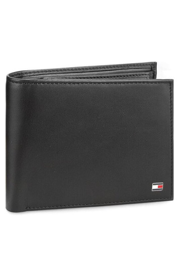 Tommy Hilfiger Портфейл Eton Cc Flap And Coin Pocket AM0AM00652 Черен - Mera.bg