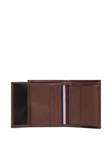 Tommy Hilfiger Голям мъжки портфейл Th Central Trifold AM0AM11851 Кафяв - Mera.bg
