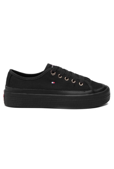 Tommy Hilfiger Гуменки Corporate Flatform Sneaker FW0FW02456 Black 990 - Mera.bg