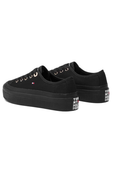 Tommy Hilfiger Гуменки Corporate Flatform Sneaker FW0FW02456 Black 990 - Mera.bg