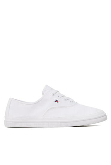 Tommy Hilfiger Гуменки Essential Kesha Lace Sneaker FW0FW06955 White YBS - Mera.bg
