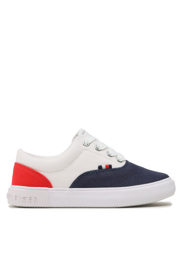 Tommy Hilfiger Гуменки Low Cut Lace-Up Sneaker T3X9-32826-0890 M Blue/White/Red Y004 - Mera.bg