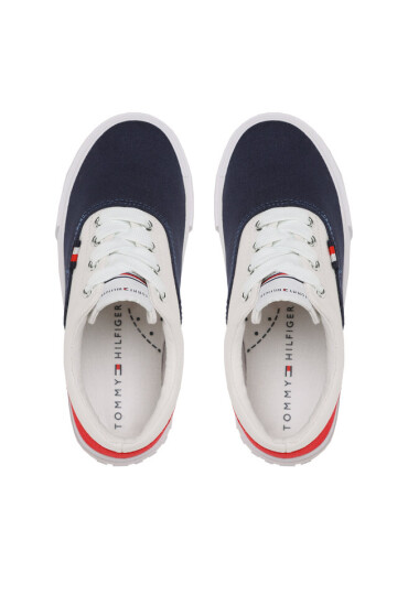 Tommy Hilfiger Гуменки Low Cut Lace-Up Sneaker T3X9-32826-0890 M Blue/White/Red Y004 - Mera.bg