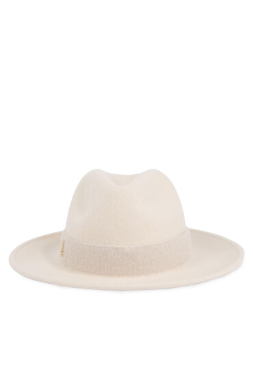 Tommy Hilfiger Капела Limitless Chic Fedora AW0AW15298 Бежов - Mera.bg