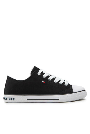 Tommy Hilfiger Кецове Low Cut Lace-Up Sneaker T3X4-32207-0890 S Black 999 - Mera.bg