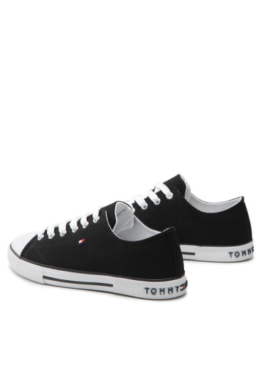 Tommy Hilfiger Кецове Low Cut Lace-Up Sneaker T3X4-32207-0890 S Black 999 - Mera.bg
