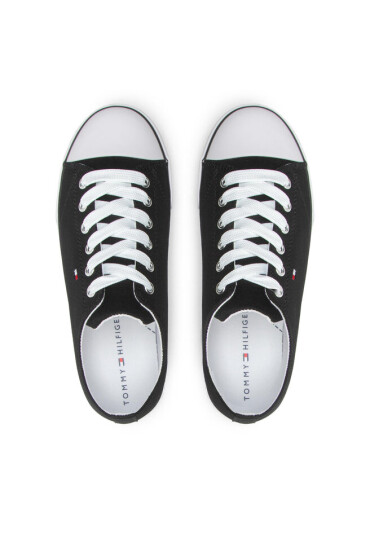 Tommy Hilfiger Кецове Low Cut Lace-Up Sneaker T3X4-32207-0890 S Black 999 - Mera.bg