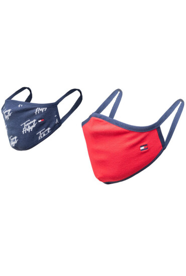 Tommy Hilfiger Комплект 2 маски от плат за деца Kids Face Covers 2-Pack AU0AU01188 0GY - Mera.bg