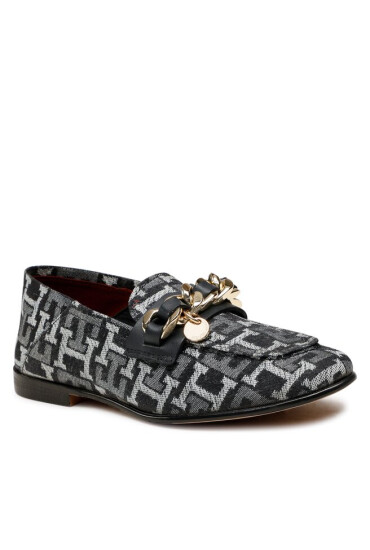Tommy Hilfiger Лоуфъри Chain Loafer Denim FW0FW06930 Denim Monogram 0G4 - Mera.bg