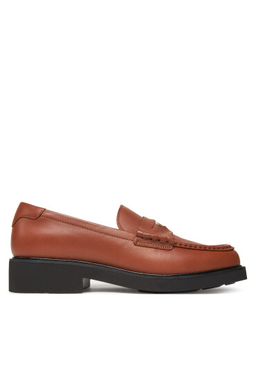 Tommy Hilfiger Лоуфъри Crest Squarish Toe Penny Loafer FW0FW08633 Кафяв - Mera.bg