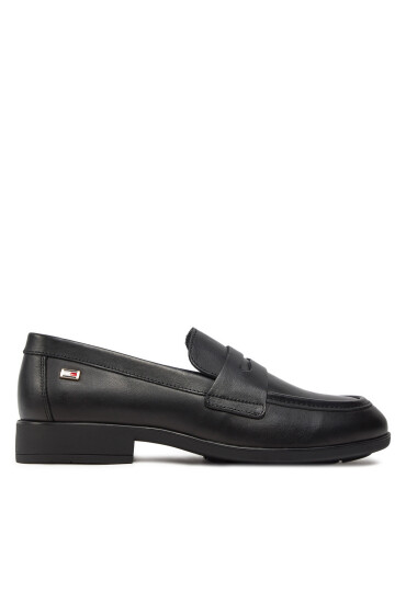 Tommy Hilfiger Лоуфъри Flag Leather Classic Loafer FW0FW08030 Черен - Mera.bg