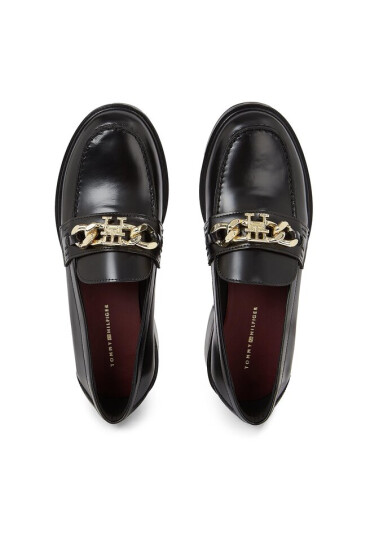 Tommy Hilfiger лоуфъри с дебела подметка Th Chain Loafer FW0FW07517 Black BDS - Mera.bg