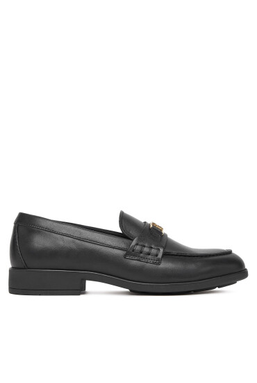 Tommy Hilfiger лоуфъри с дебела подметка Th Logo Leather Loafer FW0FW08705 Черен - Mera.bg