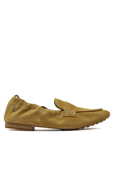 Tommy Hilfiger Лоуфъри Th Suede Moccasin FW0FW07714 Каки - Mera.bg