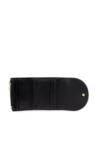 Tommy Hilfiger Малък дамски портфейл Life Med Wallet AW0AW13627 Черен - Mera.bg