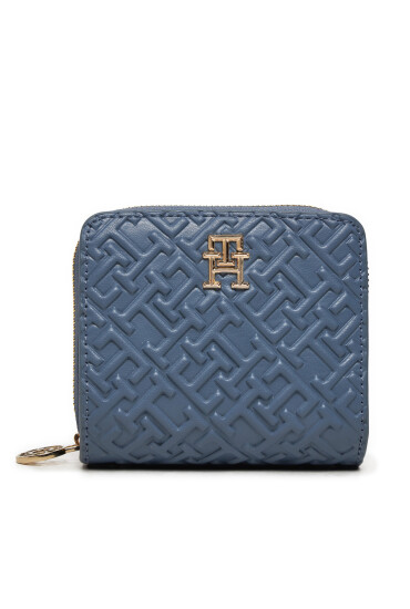 Tommy Hilfiger Малък дамски портфейл Distinct AW0AW16580 Син - Mera.bg
