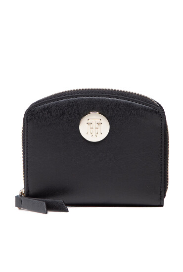 Tommy Hilfiger Малък дамски портфейл Th Chic Med Wallet AW0AW13654 Черен - Mera.bg
