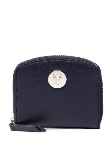 Tommy Hilfiger Малък дамски портфейл Th Chic Med Wallet AW0AW13654 Тъмносин - Mera.bg