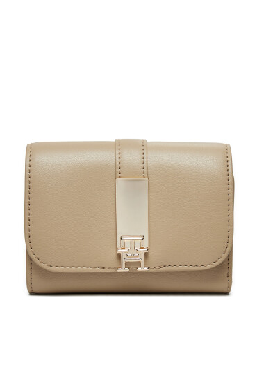 Tommy Hilfiger Малък дамски портфейл Th Heritage Med AW0AW16579 Бежов - Mera.bg