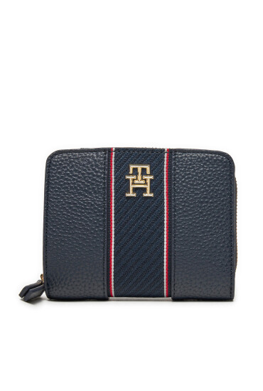 Tommy Hilfiger Малък дамски портфейл Th Legacy Med Za AW0AW16924 Тъмносин - Mera.bg