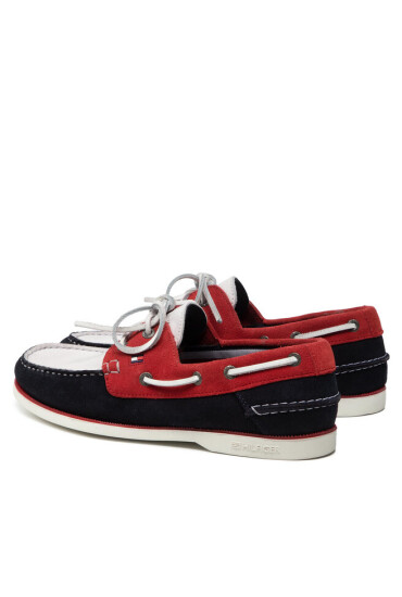 Tommy Hilfiger Мокасини Classic Suede Boat Shoe FM0FM02736 Rwb 0GY - Mera.bg