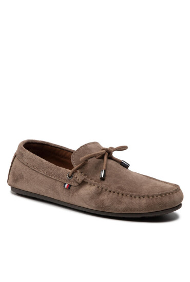 Tommy Hilfiger Мокасини Corporate Suede Driver W Laces FM0FM03960 Antilope RBE - Mera.bg