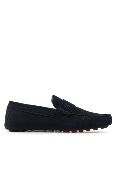 Tommy Hilfiger Мокасини Th Classic Suede Driver FM0FM05000 Тъмносин - Mera.bg