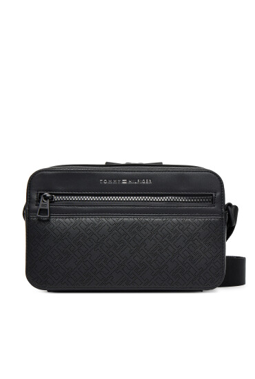 Tommy Hilfiger Мъжка чантичка Th Monogram Ew Reporter AM0AM13837 Черен - Mera.bg