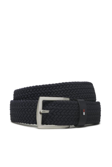 Tommy Hilfiger Мъжки колан Denton Elastic AM0AM10662 Тъмносин - Mera.bg