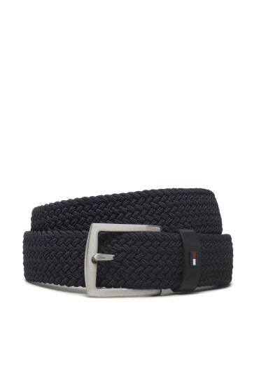 Tommy Hilfiger Мъжки колан Denton Elastic AM0AM10662 Тъмносин - Mera.bg