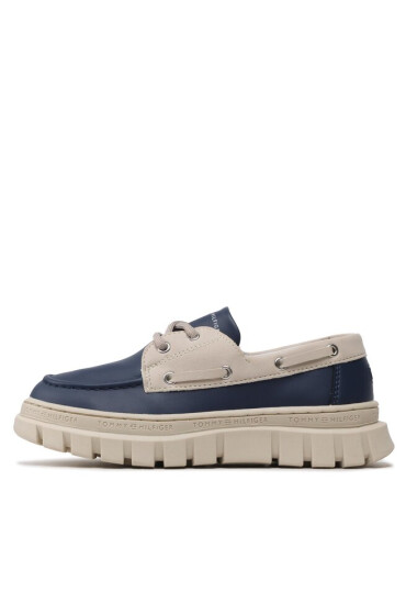 Tommy Hilfiger Обувки Lace-Up Shoe T3X4-32897-1592 M Blue/Beige X236 - Mera.bg