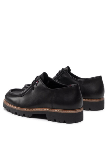 Tommy Hilfiger Обувки Fashion Lth Mocassin Lace Shoe FM0FM04148 Black BDS - Mera.bg